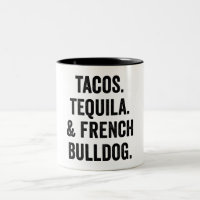 Tacos Tequila und der französische Bulldog Funny