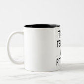 Tacos Tequila und Pit Bull Zweifarbige Tasse (Links)