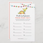 Tacos & Tequila "Wo waren sie?" Duschspiele (Vorne/Hinten)