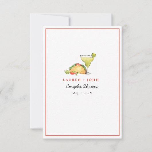 Tacos & Tequila "Wo waren sie?" Duschspiele Einladung (Rückseite)