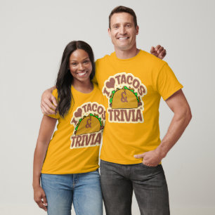 Tacos Trivia Lustiger Gamer Food Design T-Shirt