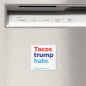 Tacos Trump hasst: Hillary 2016 Magnet (In Situ (Geschirrspüler))