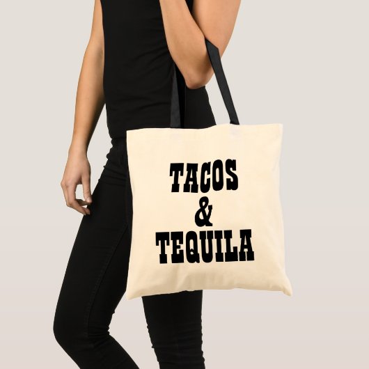 Tacos u. Tequila Tragetasche (Vorderseite (Produkt))