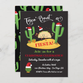 Taco's über Weihnachten Fiesta Party Einladung