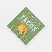 Tacos Ugly Christmas Sweater Serviette (Ecke)