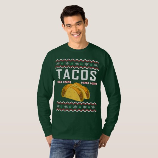 Tacos Ugly Christmas Sweater T-Shirt (Vorne ganz)