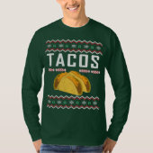 Tacos Ugly Christmas Sweater T-Shirt (Vorderseite)