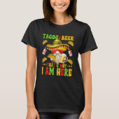 Tacos und Bier Sprichwort für Männer Cinco de Mayo T-Shirt (Vorderseite)