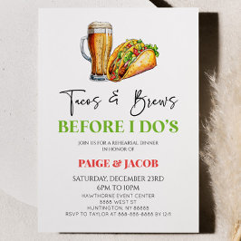 Tacos und Brüche, bevor ich es tue! Probe Einladung