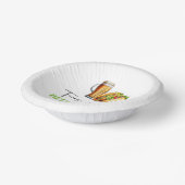 Tacos und Brüche, bevor ich es tue! Probe Pappteller (Gewinkelt)