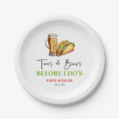 Tacos und Brüche, bevor ich es tue! Probe Pappteller (Vorderseite)