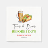 Tacos und Brüche, bevor ich es tue! Probe Serviette (Vorderseite)