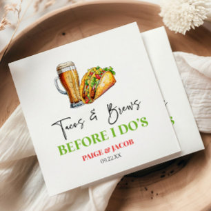 Tacos und Brüche, bevor ich es tue! Probe Serviette