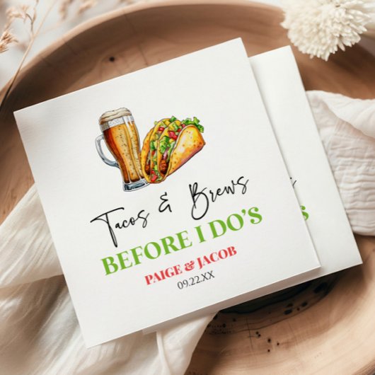 Tacos und Brüche, bevor ich es tue! Probe Serviette