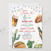 Tacos und Brühe, bevor ich Paare Dusche. Einladung (Vorderseite)