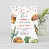 Tacos und Brühe, bevor ich Paare Dusche. Einladung (Stehend Vorderseite)