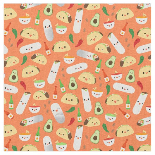 Tacos und Burritos Stoff (Nahaufnahme)