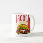 Tacos und Cervezas Kaffeetasse (VorderseiteRechts)