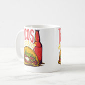 Tacos und Cervezas Kaffeetasse (Vorderseite Links)