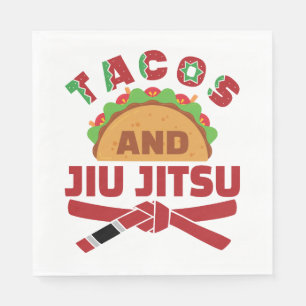 Tacos und Jiu Jitsu Serviette
