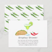Tacos und Tequila Brautparty Display Dusche Begleitkarte (Vorne/Hinten)