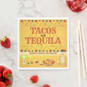Tacos und Tequila Cinco de Mayo Mexican Fiesta Serviette (Beispiel)