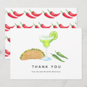 Tacos und Tequila Dankeskarte (Vorne/Hinten)