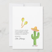 Tacos und Tequila Dankeskarte (Rückseite)