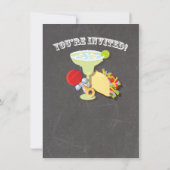 Tacos und Tequila Diaper Kinderdusche für Vater Einladung (Rückseite)
