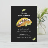 Tacos und Tequila Einladung (Stehend Vorderseite)