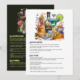 Tacos und Tequila Fiesta Celebration Menükarte