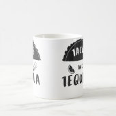 Tacos und Tequila Fiesta-Feier Kaffeetasse (Mittel)
