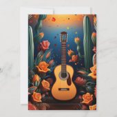 Tacos und Tequila Fiesta Wedding Einladung (Rückseite)