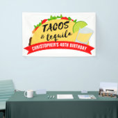 Tacos und Tequila Geburtstagsparty Banner (Messeveranstaltung)