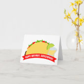 Tacos und Tequila Karte (Gelbe Blume)