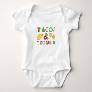 Tacos und Tequila Lustiges Trinken Mexikanisches E Baby Strampler