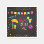 Tacos und Tequila Napkin - Blk Serviette (Vorderseite)