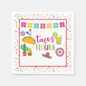 Tacos und Tequila Napkin - Wh Serviette (Vorderseite)