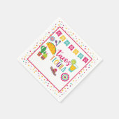 Tacos und Tequila Napkin - Wh Serviette (Ecke)