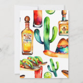 Tacos und Tequila-Paare Duschvorlage Einladung (Rückseite)