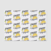 Tacos und Tequila Seidenpapier (Vorderseite)