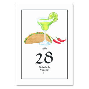 Tacos und Tequila Tischnummer