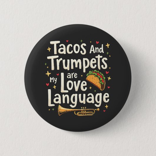 Tacos und Trumps sind meine Liebe in Mexiko Button (Vorderseite)