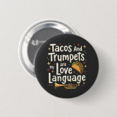 Tacos und Trumps sind meine Liebe in Mexiko Button (Vorne & Hinten)