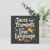 Tacos und Trumps sind meine Liebe in Mexiko Save The Date (Stehend Vorderseite)