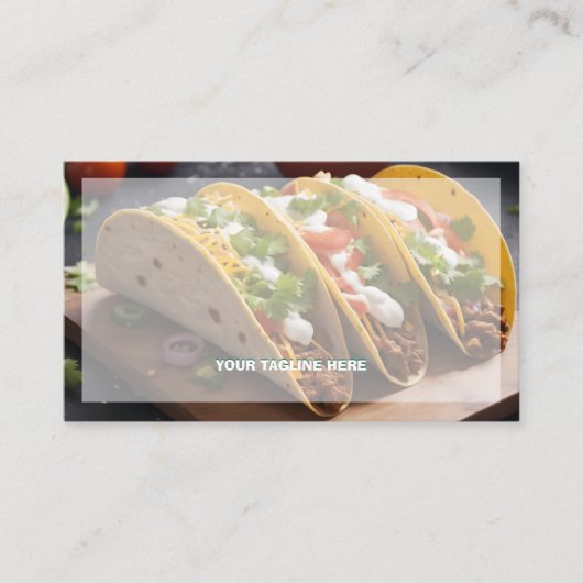 Tacos Visitenkarte (Vorderseite)