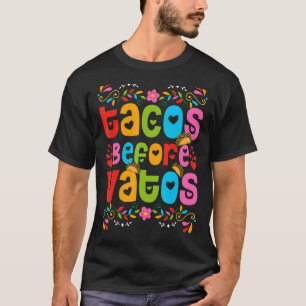Tacos vor Vatos Funny Anti-Valentinstag-Essen T-Shirt