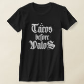 Tacos vor Vatos-lustiges Hemd T-Shirt (Ablage )