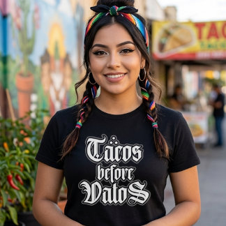 Tacos vor Vatos Lustiges T-Shirt