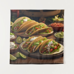 Tacos Wandteppich